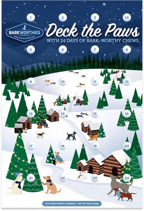 Barkworthies ‘decks the paws’ with new dog treat advent calendar Pet